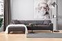 Atelier Del Sofa Petra L Corner Sofá Esquinero Anthracite Poliéster Madera De Haya 145x250x69cm